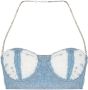 GCDS Cropped top Blauw - Thumbnail 1