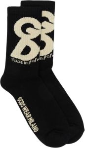 Gcds Sokken met geborduurd logo Zwart