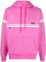 GCDS Gestreepte hoodie Roze - Thumbnail 1
