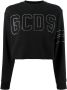GCDS Sweater met logo van studs Zwart - Thumbnail 1