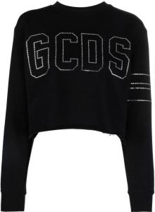 Gcds Sweater met logo van studs Zwart