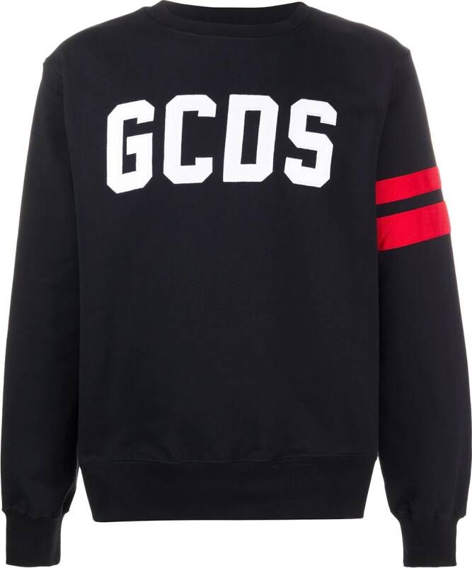 Gcds Sweater met geborduurd logo Zwart