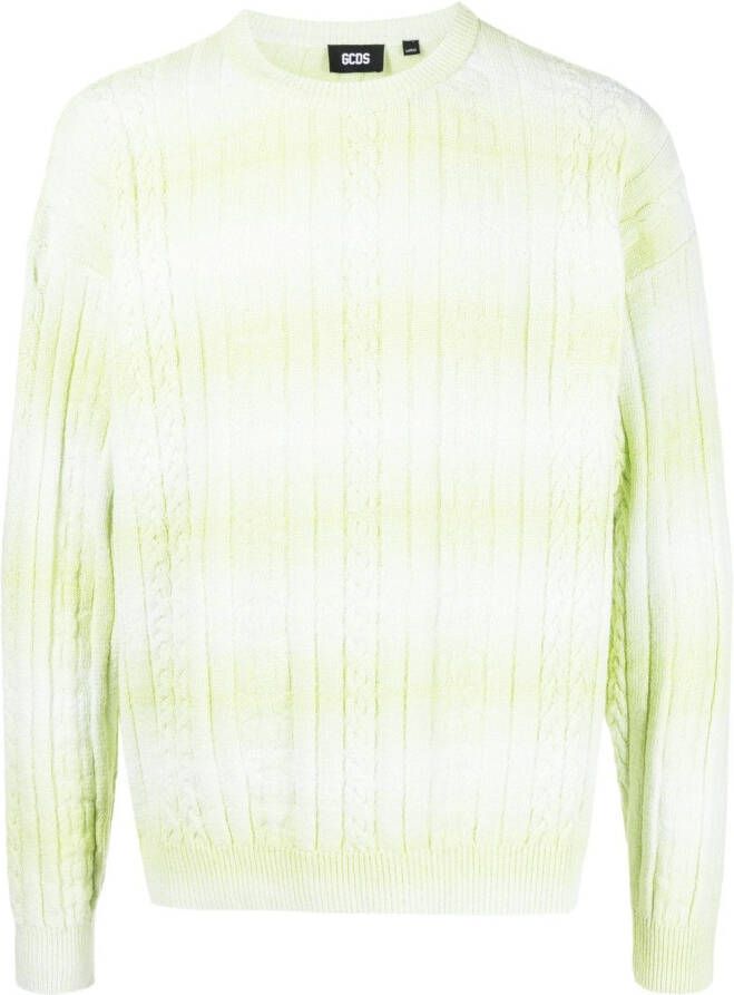Gcds Sweater met gevlochten detail Groen