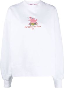 Gcds Sweater met grafische print Wit
