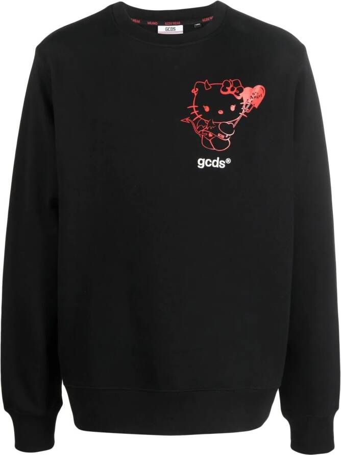 Gcds Sweater met Hello Kitty print Zwart