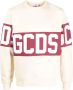 Gcds Sweater met logoprint Beige - Thumbnail 1