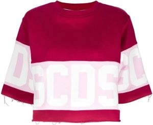 Gcds Sweater met logoprint Roze