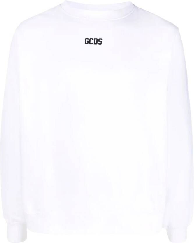 Gcds Sweater met logoprint Wit