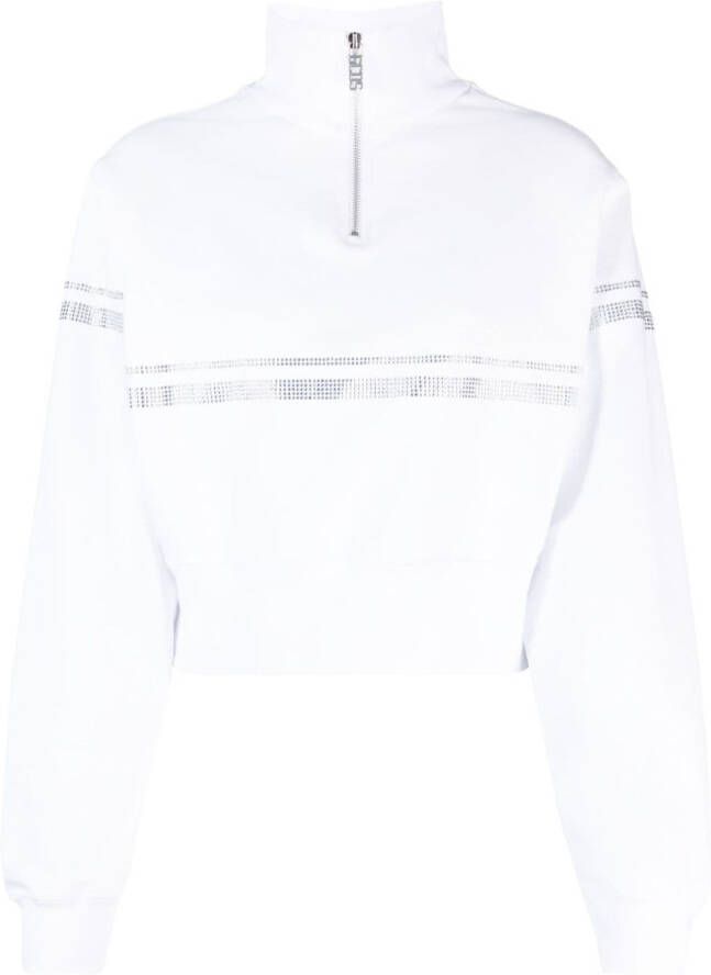 GCDS Sweater verfraaid met stras Wit