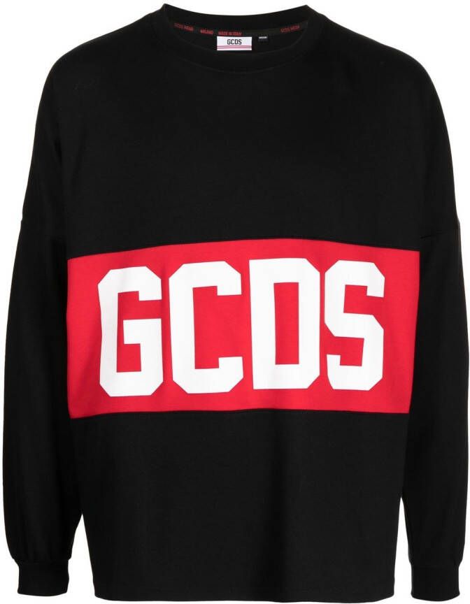 Gcds T-shirt met colourblocking Zwart