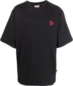 Gcds T-shirt met hart logo Zwart