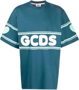 Gcds T-shirt met logo Blauw