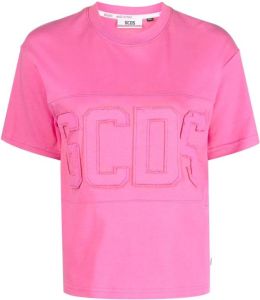 Gcds T-shirt met logo Roze