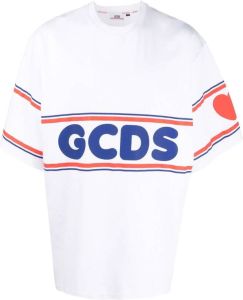 Gcds T-shirt met logo Wit