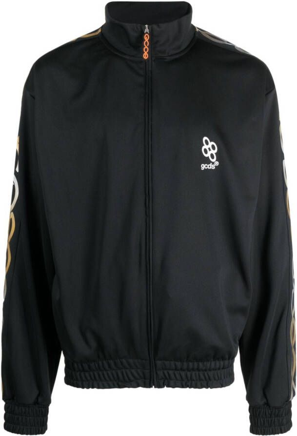 GCDS T-shirt met reflecterend logo Zwart