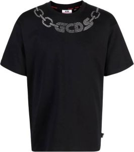 Gcds T-shirt verfraaid met logo Zwart