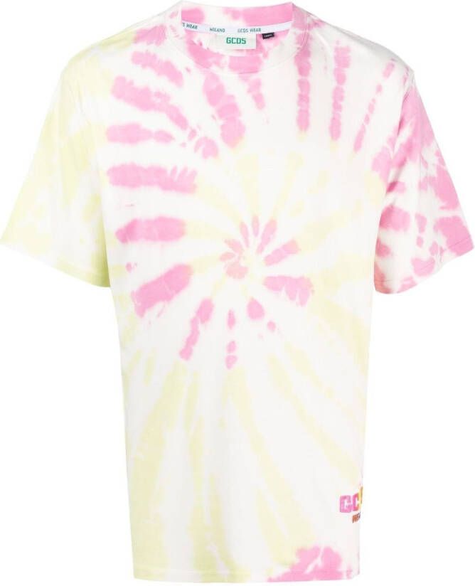 Gcds T-shirt met tie-dye print Roze