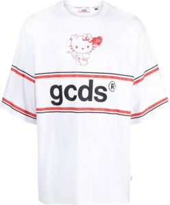 Gcds x Hello Kitty T-shirt met logoprint Wit