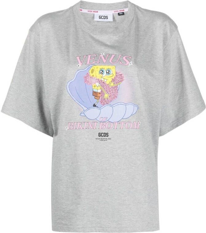 GCDS x SpongeBob T-shirt met print Grijs