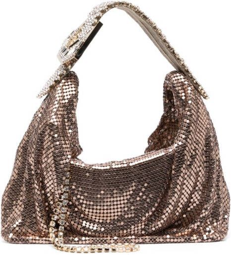 Gedebe Jill metallic shopper Bruin