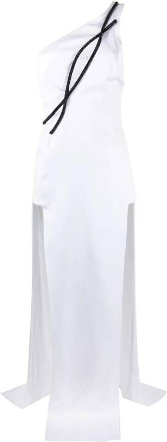 Genny Asymmetrische jurk Wit