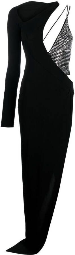 Genny Asymmetrische jurk Zwart