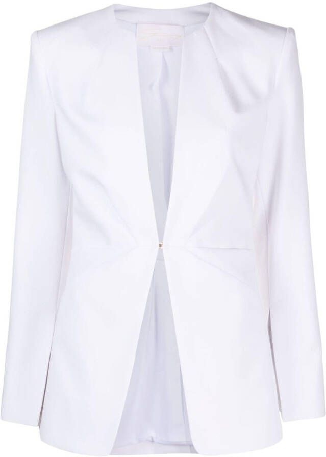 Genny Blazer met gesmockt detail Wit