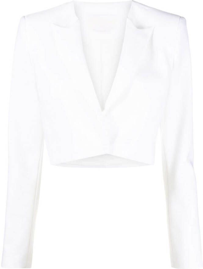 Genny Cropped blazer Wit
