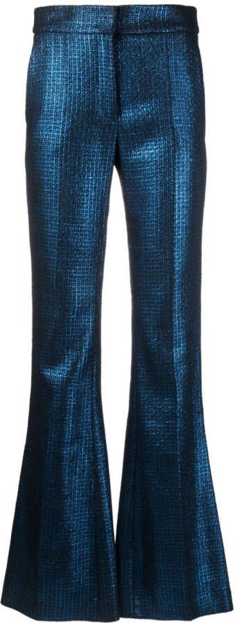 Genny Metallic broek Blauw
