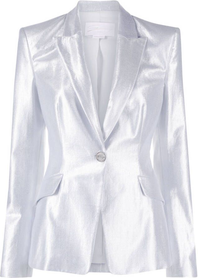 Genny Blazer met dubbele rij knopen Wit