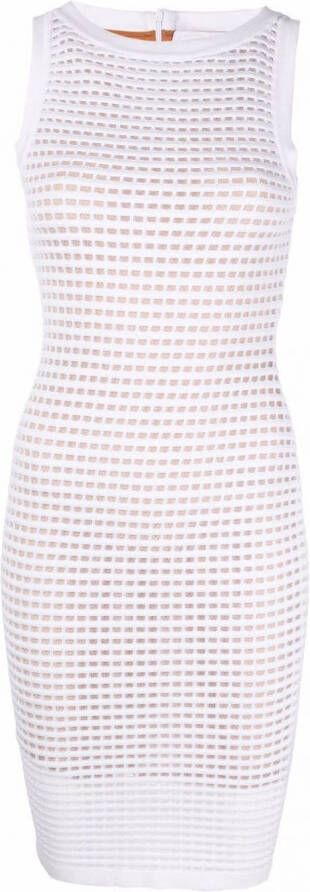 Genny Mouwloze mini-jurk Wit