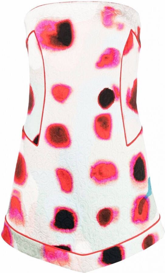 Genny Strapless jurk Wit