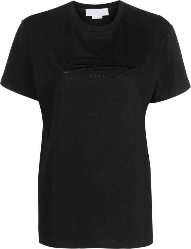 Genny T-shirt met ronde hals Zwart