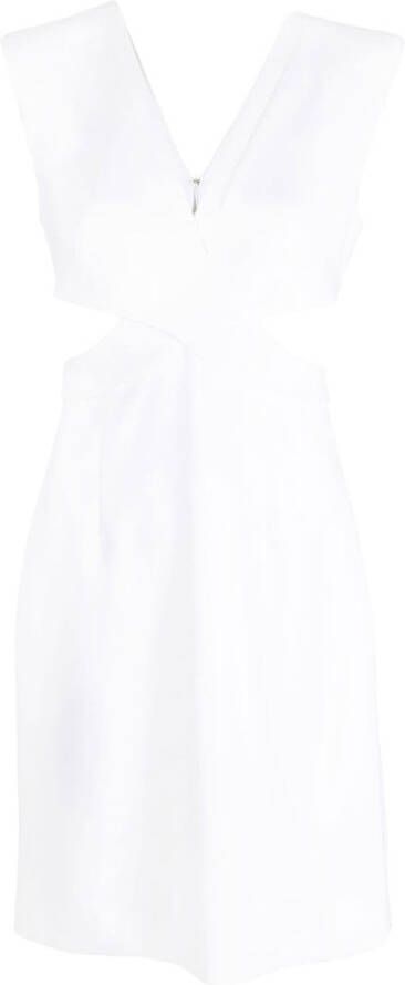 Genny Uitgesneden jurk Wit