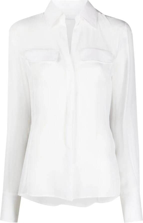 Genny Zijden blouse Wit