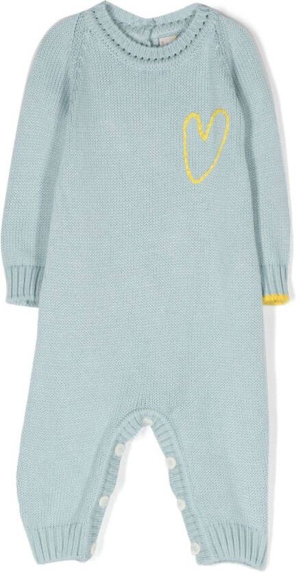 Gensami kids Trui met geborduurd hart Blauw