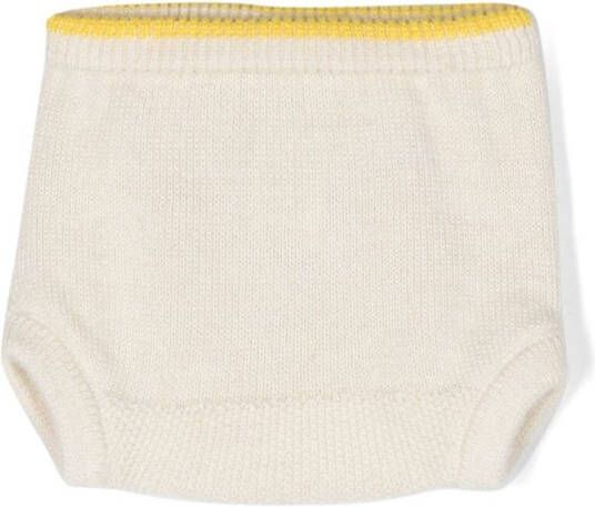 Gensami kids Intarsia shorts Beige