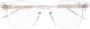 Gentle Monster Kubo C1 bril met vierkant montuur Beige - Thumbnail 1