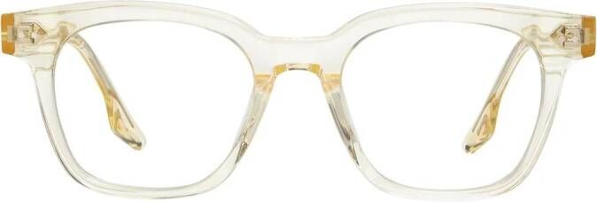 Gentle Monster South Side bril met vierkant montuur Beige