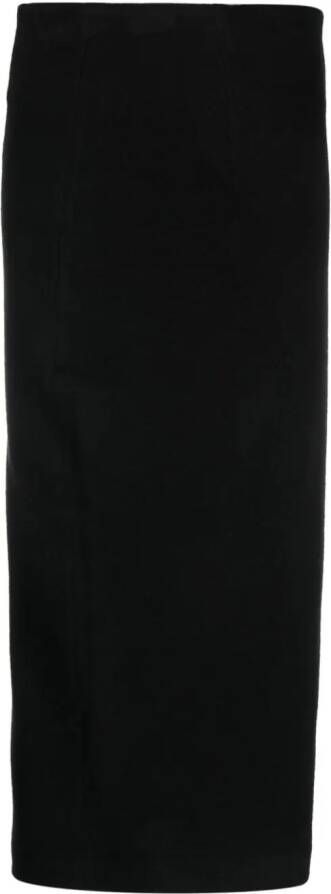 Gentry Portofino Midi-kokerrok Zwart