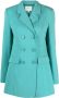 Gestuz Blazer met dubbele rij knopen Groen - Thumbnail 1