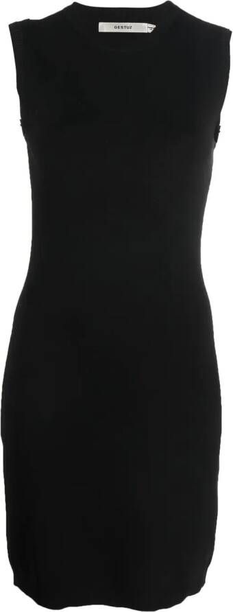 Gestuz Mini-jurk met uitgesneden detail Zwart
