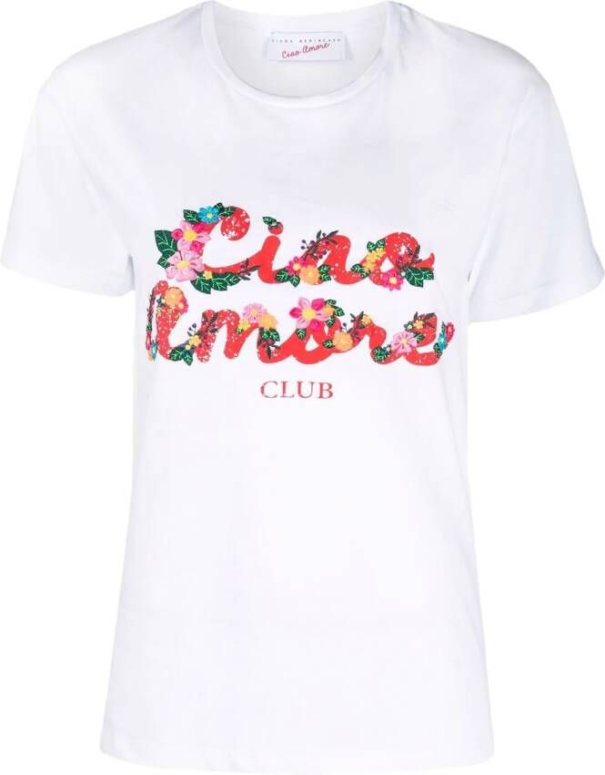 Giada Benincasa T-shirt met print Wit