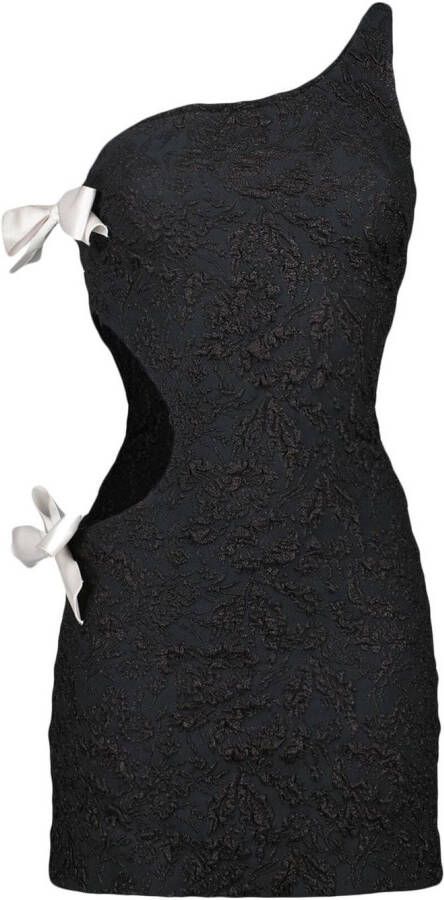 Giambattista Valli Asymmetrische jurk Zwart