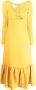 Giambattista Valli Blousejurk met gedraaide voorkant Geel - Thumbnail 1
