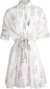 Giambattista Valli Mini-jurk met bloemenprint Wit