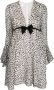 Giambattista Valli Mini-jurk met grafische print Beige - Thumbnail 1