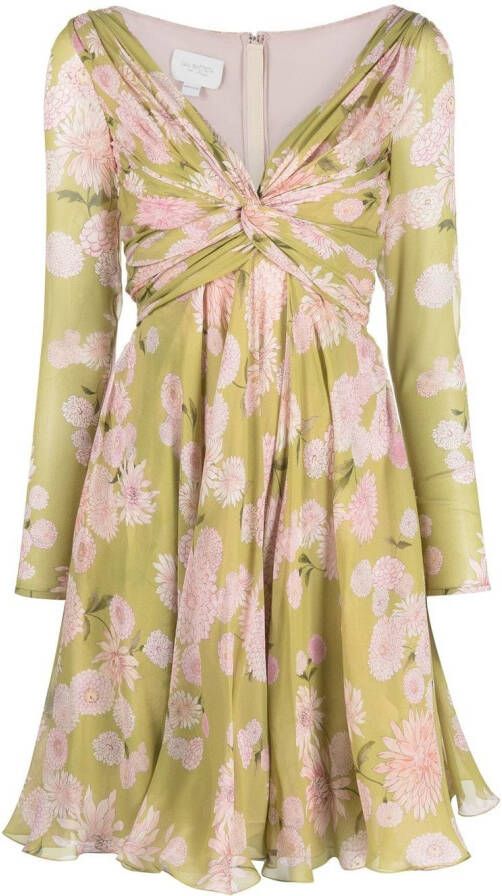 Giambattista Valli Jurk met bloemenprint Groen