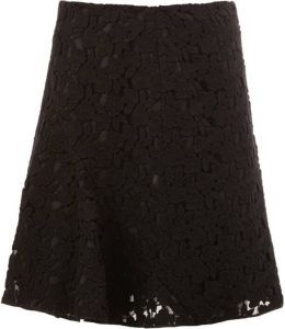 Giambattista Valli lace pleated skirt Zwart