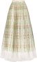 Giambattista Valli Maxi-rok met geborduurde bloemen Groen - Thumbnail 1